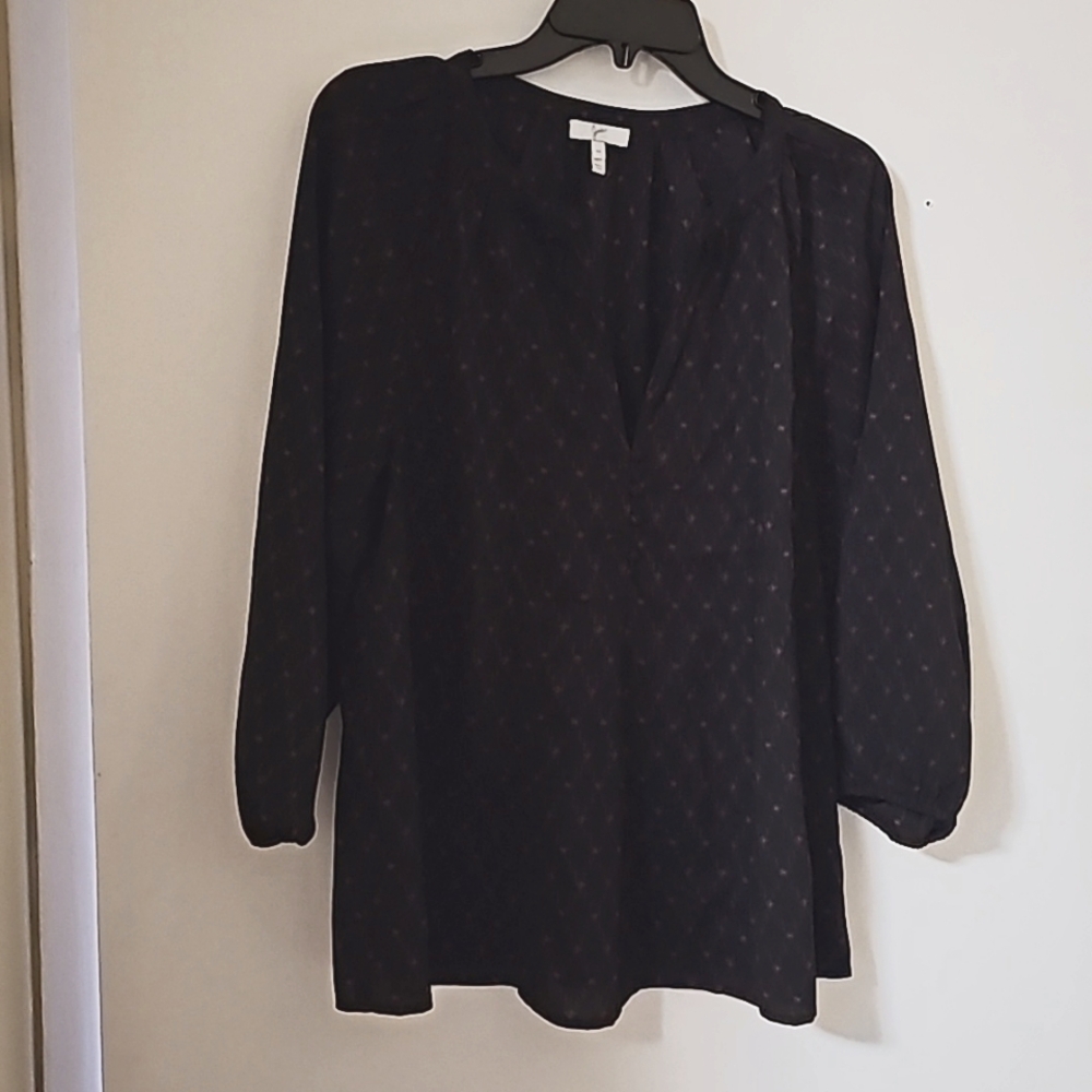 Joie Black Patterned Blouse